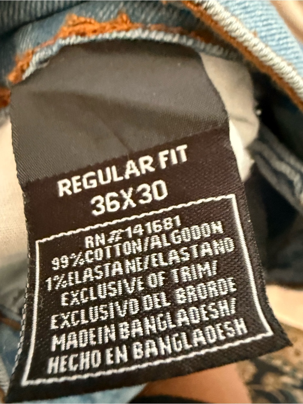 Architect Light Blue Men's Relaxed Jeans - Picture 5 of 5